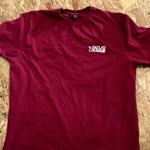 Men's Short-Sleeve Crew Tee in Burgundy